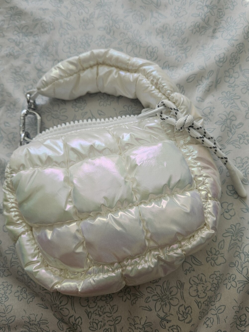 Iridescent Puffer Mini Handbag